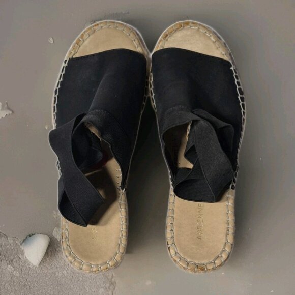 Adrienne Vittadini Calla Espadrille Black Wedges Shoes Size 6M Women's - Picture 3 of 7